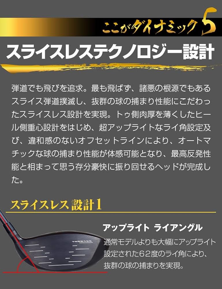 Amazon.co.jp: ダイナゴルフ(Dynagolf) レフティ 左用 高反発